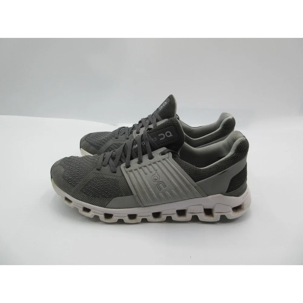 On Running Shoes Mens Size 7.5 Gray Cloudswift CloudTec Road Running Sneakers